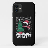 Cat What Funny Black Cat Pushing Christmas Tree