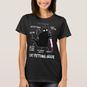 Cat What Murderous Black Cat Petting Guide Hallo T-Shirt