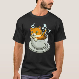Cat Whisperer Drinking Coffee Caffeine Drinker 1 T-Shirt