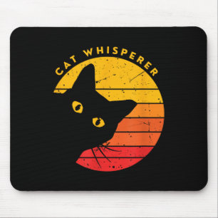 Cat Whisperer - Funny Sarcastic Cat Kitten Pun Lov Mouse Mat