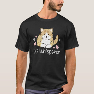 Cat Whisperer Retro Graphic Cat Owner Cat Pets Ca T-Shirt