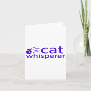 Cat Whisperer T Shirt Gift For Cat Lovers For Men Card