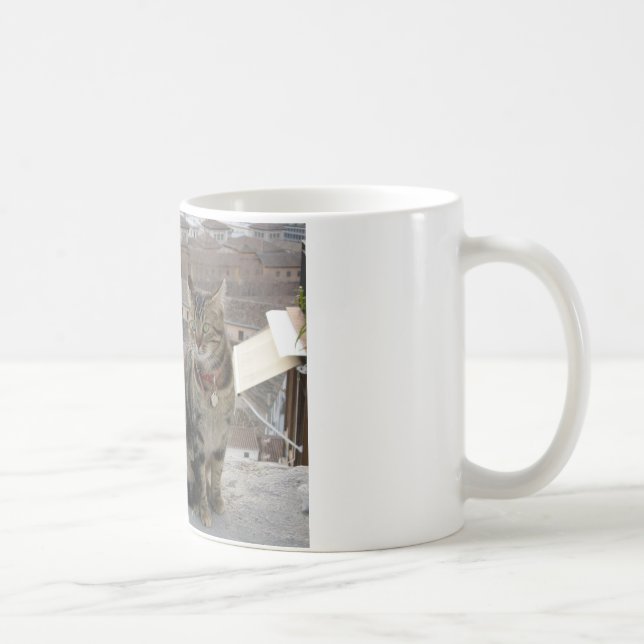 Cat White 325 ml  Classic White Mug (Right)