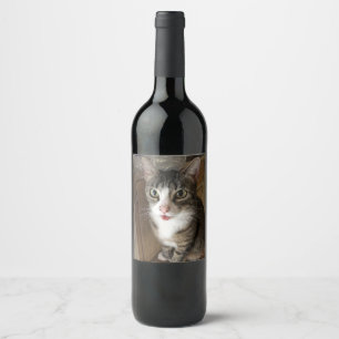 Cat Wine Label
