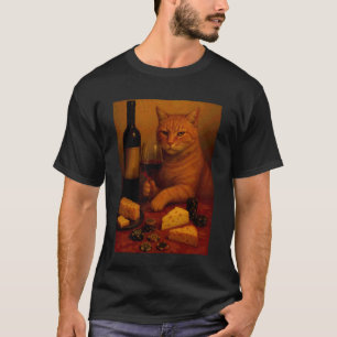 Cat Wine Lover Funny Kitten Lover Feline Pet Owner T-Shirt
