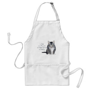 Cat Wisdom - a Cat is a Puzzle Standard Apron