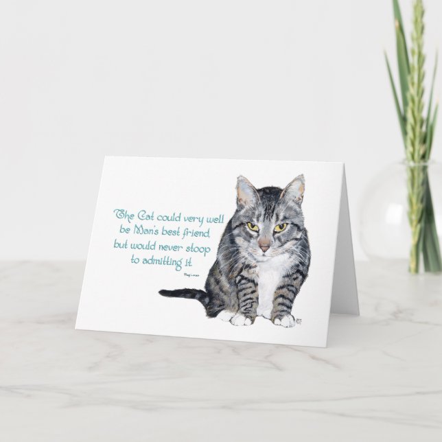 Cat Wisdom - and Friendship Card (Front)