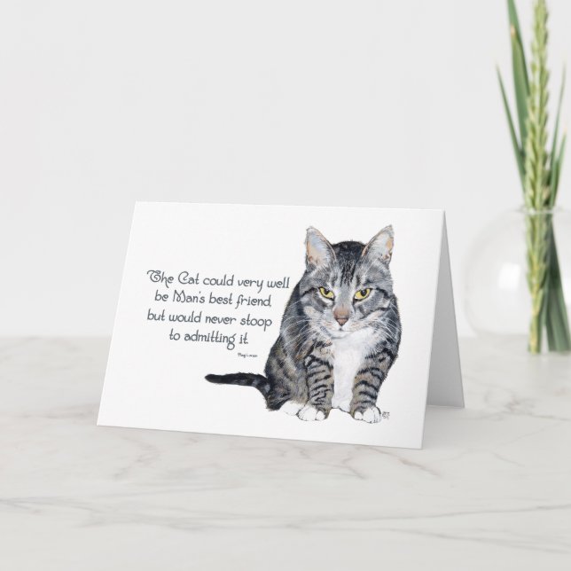 Cat Wisdom - and Friendship Card (Front)