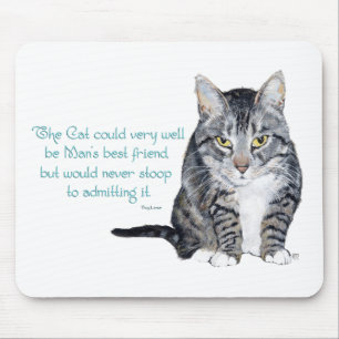 Cat Wisdom - and Friendship Mouse Mat