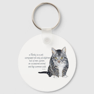 Cat Wisdom - Family Dynamics Key Ring