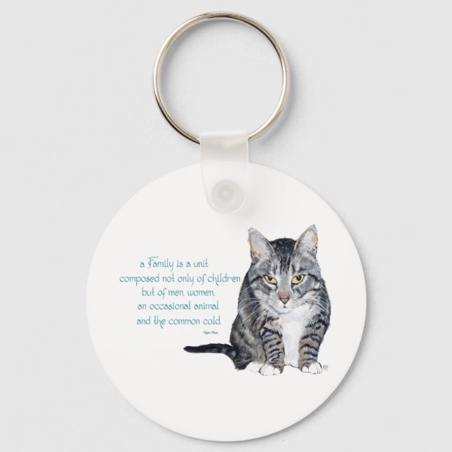 Cat Wisdom - Family Dynamics Key Ring (Front)