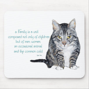Cat Wisdom - Family Dynamics Mouse Mat