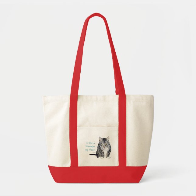 Cat Wisdom - Meows Tote Bag (Front)