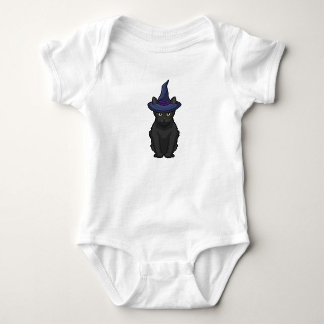 Cat Witch Baby Bodysuit (Front)