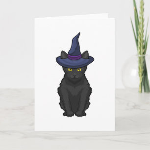 Cat Witch Card
