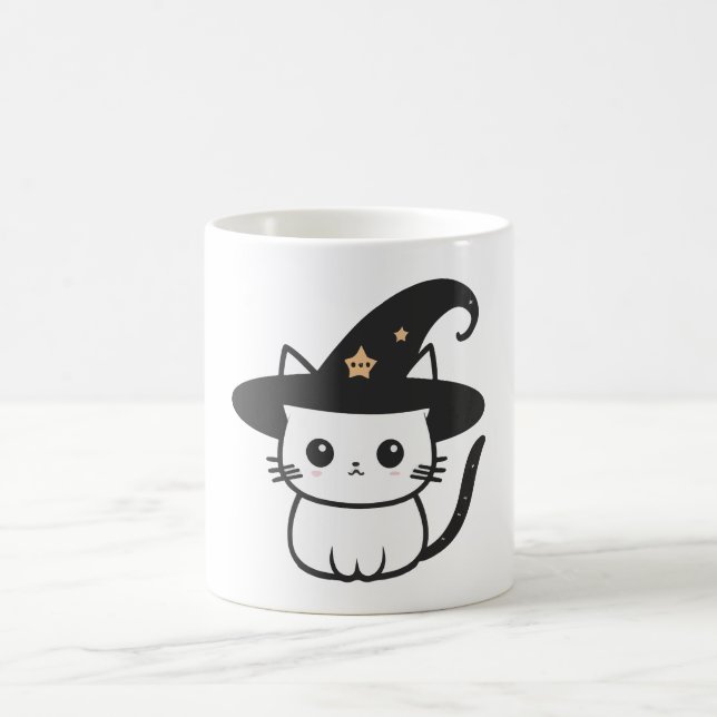 cat witch cute cats | cats lovers design  coffee mug (Center)