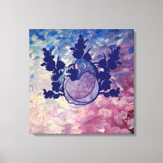 Cat Witch Moon Goddess Wiccan Cat Person Canvas Print