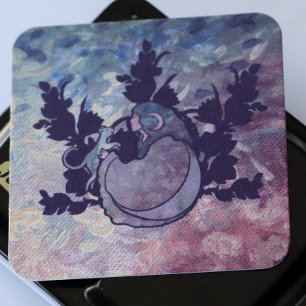 Cat Witch Moon Goddess Wiccan Cat Person  Enclosure Card