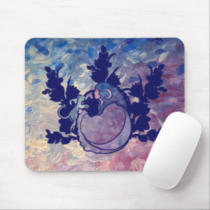 Cat Witch Moon Goddess Wiccan Cat Person Mouse Mat