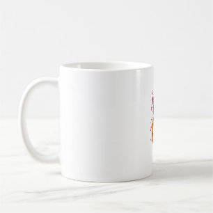 Cat Witch Pink Ribbon Breast Cancer Awareness Hall Coffee Mug
