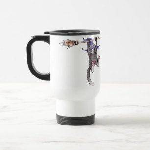 Cat Witch Travel Mug