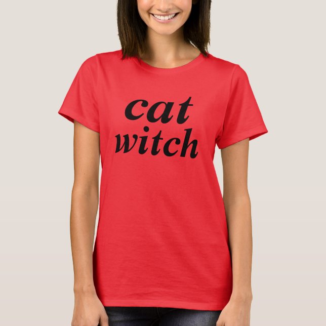 cat witch tshirt (Front)