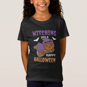 Cat Witch Witches Witching You A Happy Halloween T-Shirt
