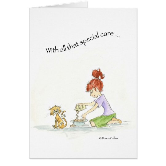 Cat with a Bandaid Card