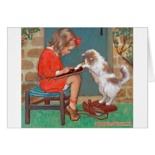 Cat with a Girl, Jessie Willcox Smith
