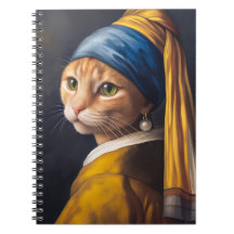 Cat with a Pearl Earring | Funny Vermeer Parody