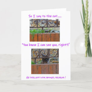 Cat with Attitude Card