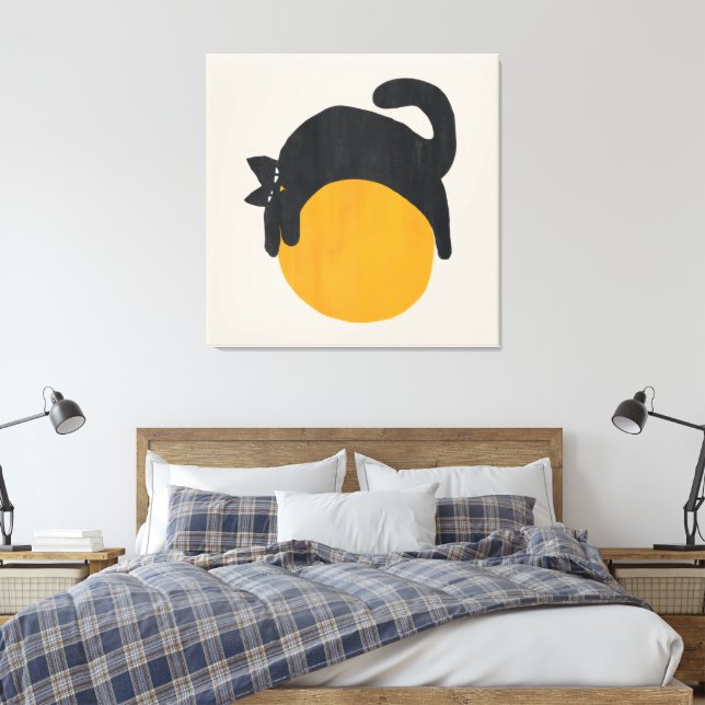Cat with ball Canvas (Insitu(Bedroom))