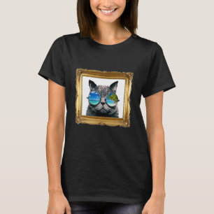 Cat with Beach Paradise Sunglasses   Kitten T-Shirt