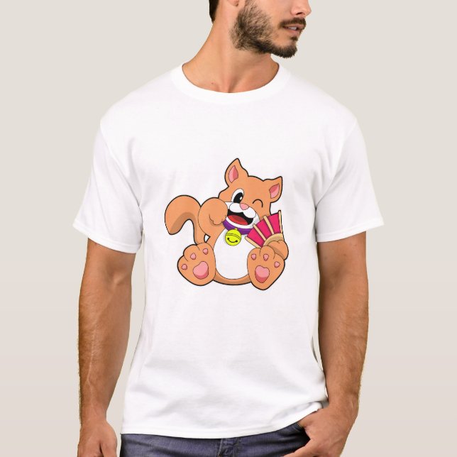 Cat with Bell T-Shirt (Front)