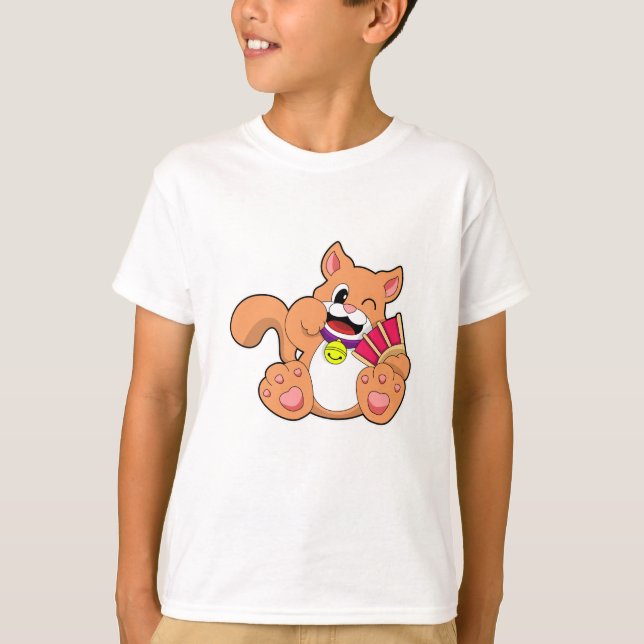 Cat with Bell T-Shirt (Front)