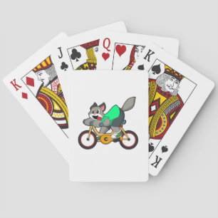 Cat with Bicycle Playing Cards