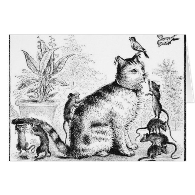 Cat with Birds and Rats (Front Horizontal)
