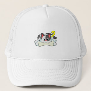 Cat with Bone Trucker Hat