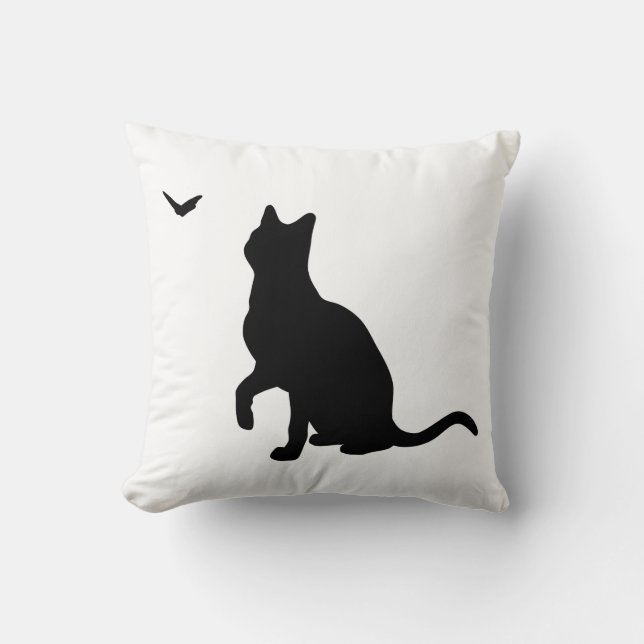 Cat with Butterfly Cushion (Front)