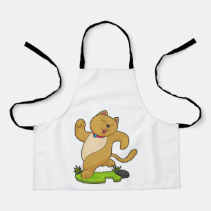 Cat with Choker at Running Apron