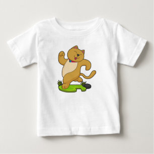 Cat with Choker at Running Baby T-Shirt
