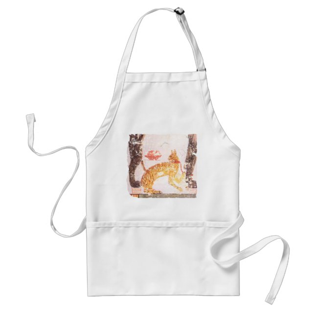 cat with collar standard apron (Front)
