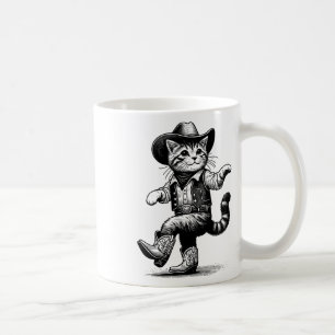 Cat With Cowboy Hat And Boots Cowgirl Western Coun Coffee Mug