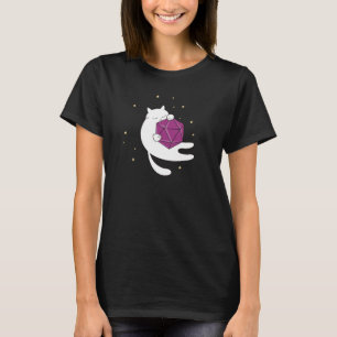 Cat with D20 T-Shirt