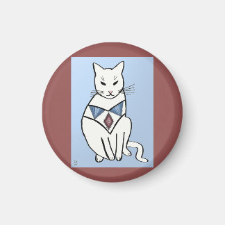 Cat with Diamond Collar Magnet