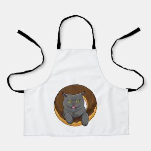 Cat with Donut Apron