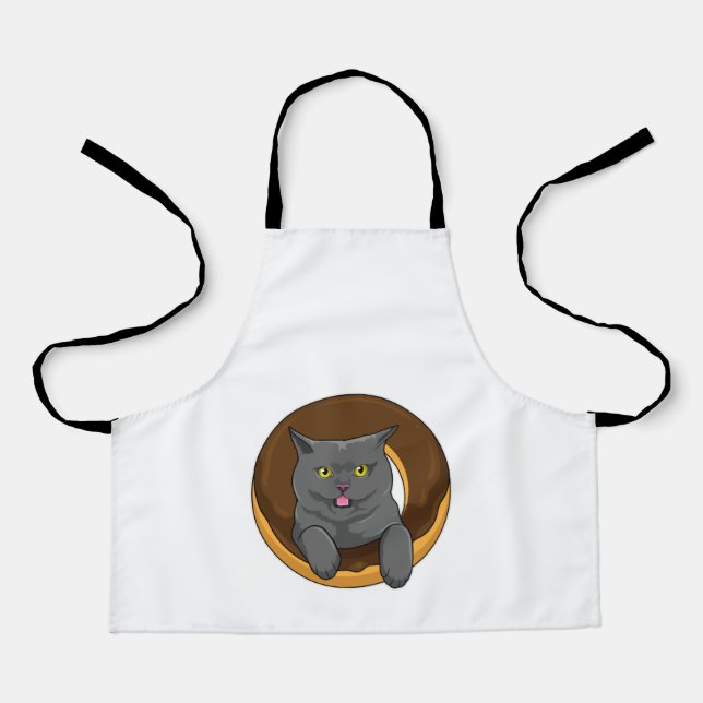 Cat with Donut Apron (Front)
