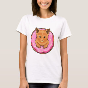 Cat with Doughnut T-Shirt