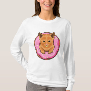 Cat with Doughnut T-Shirt