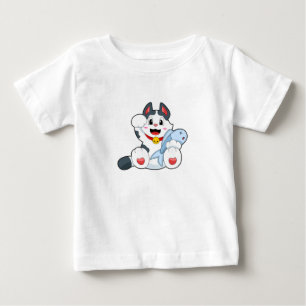 Cat with Fish Baby T-Shirt